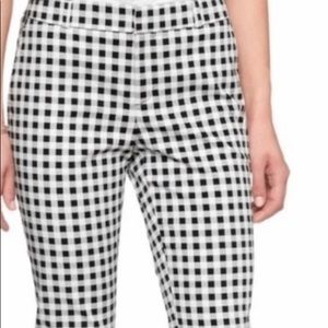 Banana Republic Ryan Fit Black & white check pants